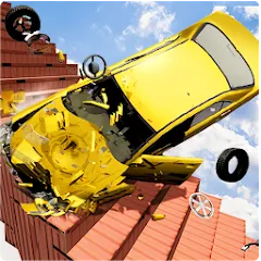 Взлом Beam Drive Crash Death Stair C (Бим Драйв Краш Дэт Стэр С)  [МОД Все открыто] - полная версия apk на Андроид