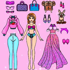 Скачать взломанную Doll Dress Up Makeup Girl Game (Чиби кукла одевает девушку игры)  [МОД Меню] - полная версия apk на Андроид