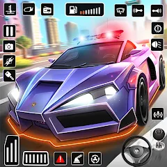 Взломанная Police Car Kids Driving Game (Кидс Полис Геймс)  [МОД Бесконечные монеты] - стабильная версия apk на Андроид