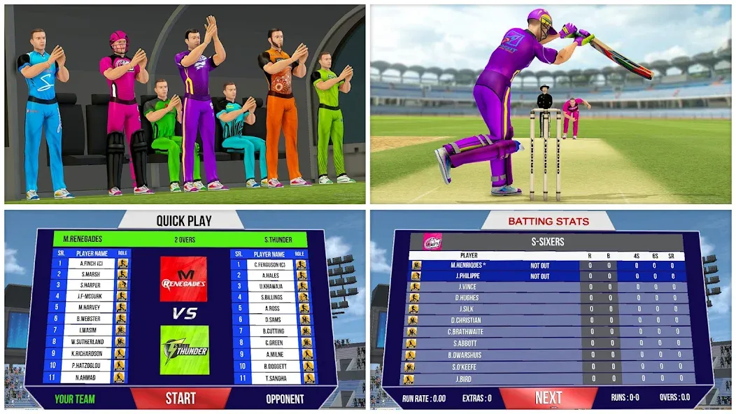 Aussie T20 Cricket Game 2023  [МОД Бесконечные деньги] Screenshot 5