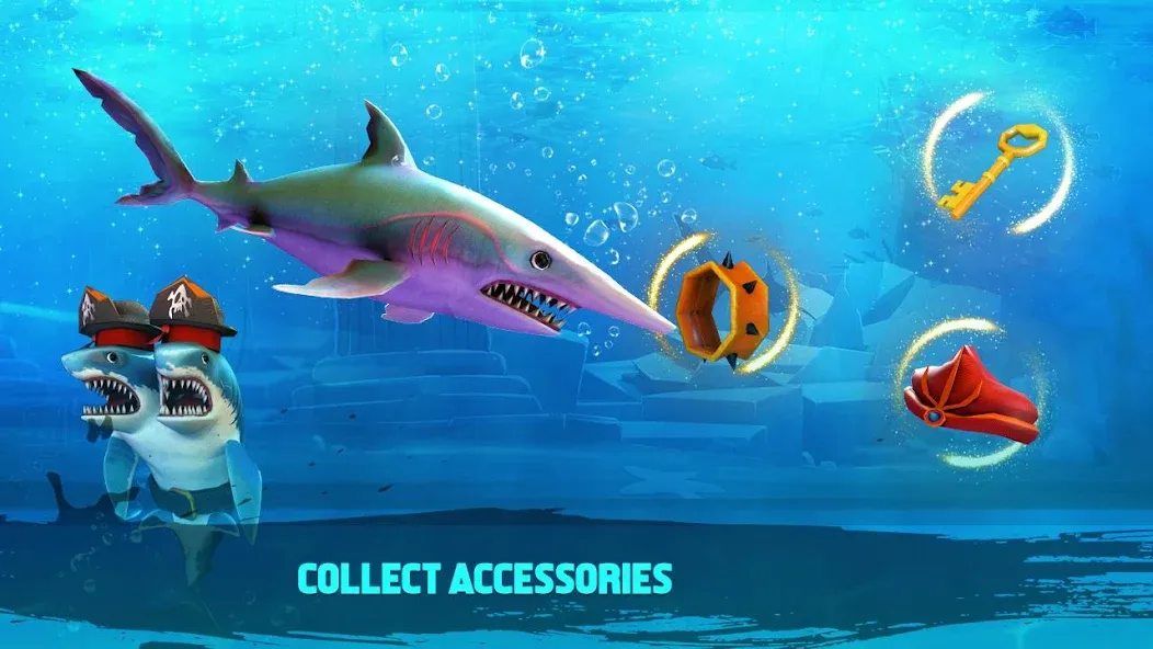 Double Head Shark Attack PVP  [МОД Много денег] Screenshot 3