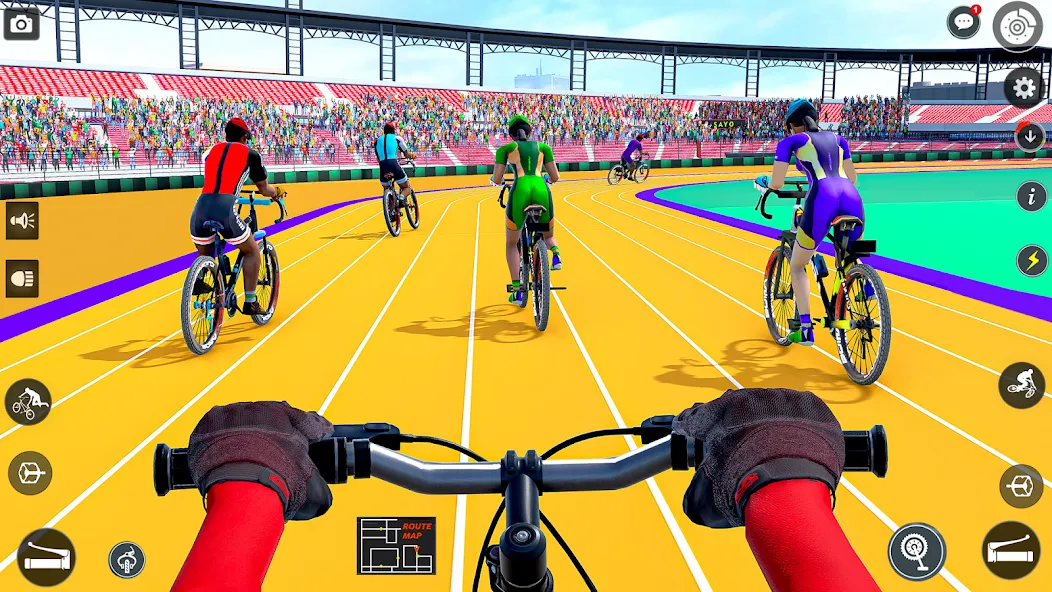 BMX Cycle Race 3d Cycle Games (гонка на велосипедах 3D игры на велосипеде)  [МОД Mega Pack] Screenshot 1