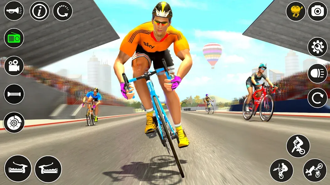 BMX Cycle Race 3d Cycle Games (гонка на велосипедах 3D игры на велосипеде)  [МОД Mega Pack] Screenshot 2