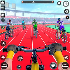 Взлом BMX Cycle Race 3d Cycle Games (гонка на велосипедах 3D игры на велосипеде)  [МОД Mega Pack] - последняя версия apk на Андроид