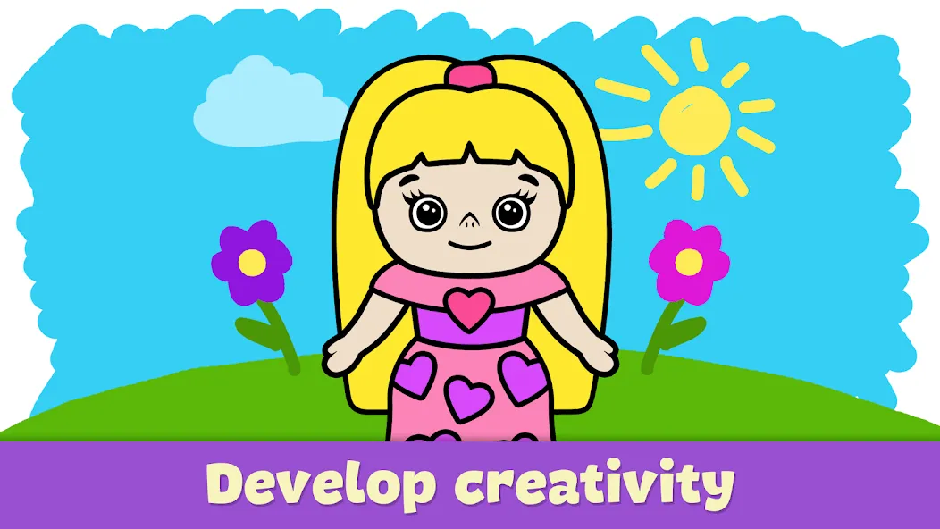 Coloring Book - Games for Kids  [МОД Все открыто] Screenshot 3