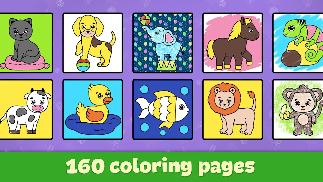 Kids Coloring & Drawing Games  [МОД Бесконечные деньги] Screenshot 5