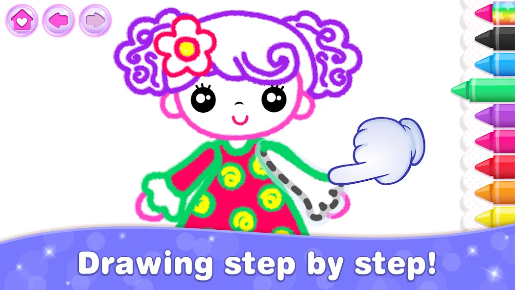 Bini Game Drawing for kids app (Бини)  [МОД Unlocked] Screenshot 3