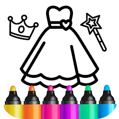 Скачать взлом Bini Game Drawing for kids app (Бини)  [МОД Unlocked] - полная версия apk на Андроид