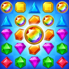 Взломанная Jewel Match King  [МОД Все открыто] - стабильная версия apk на Андроид