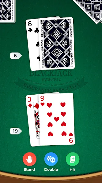 Blackjack (Блэкджек)  [МОД Много монет] Screenshot 2