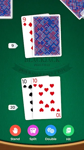 Blackjack (Блэкджек)  [МОД Много монет] Screenshot 4