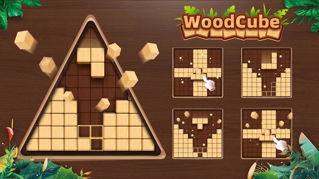 WoodCube - Woody Puzzle (ВудКуб)  [МОД Unlimited Money] Screenshot 1