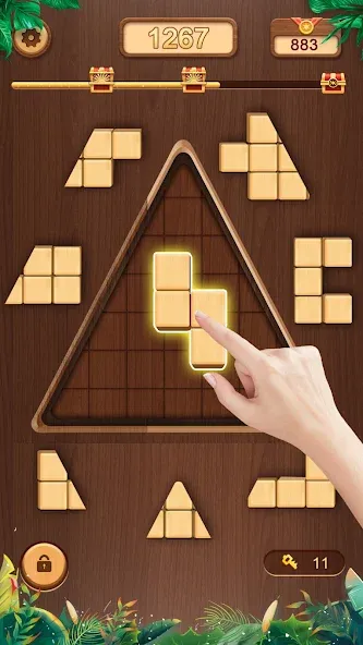 WoodCube - Woody Puzzle (ВудКуб)  [МОД Unlimited Money] Screenshot 2