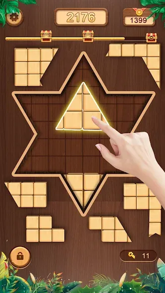 WoodCube - Woody Puzzle (ВудКуб)  [МОД Unlimited Money] Screenshot 3