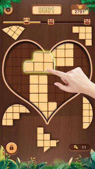 WoodCube - Woody Puzzle (ВудКуб)  [МОД Unlimited Money] Screenshot 4