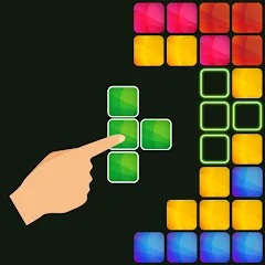 Взломанная Block Buster - Hex and Square  [МОД Unlocked] - стабильная версия apk на Андроид