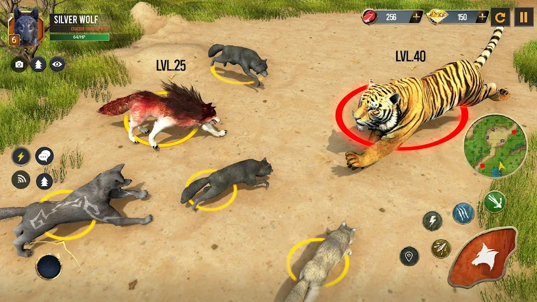 Wild Wolf Simulator Wolf Games  [МОД Много монет] Screenshot 4