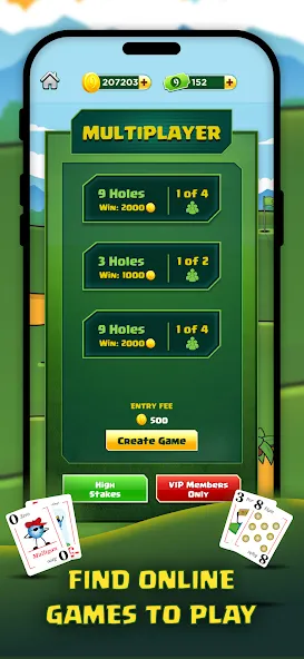 Play Nine: Golf Card Game (Плей Найн)  [МОД Много монет] Screenshot 3