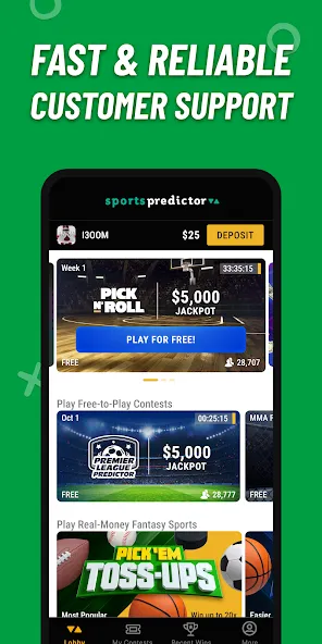 Sports Predictor: Fantasy Game (Спорт Прогнозист)  [МОД Меню] Screenshot 5