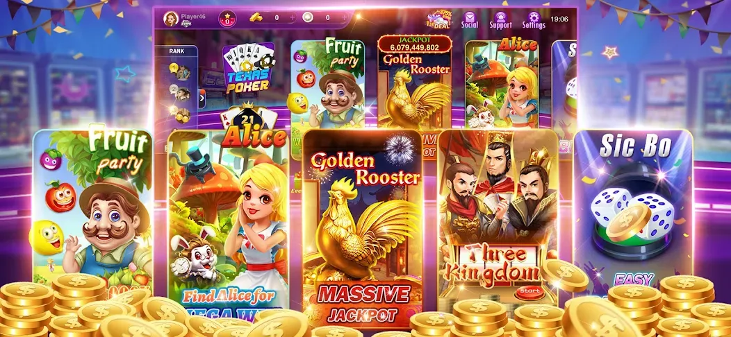 Happy Poker Slots (Хэппи Покер Слоты)  [МОД Бесконечные монеты] Screenshot 3