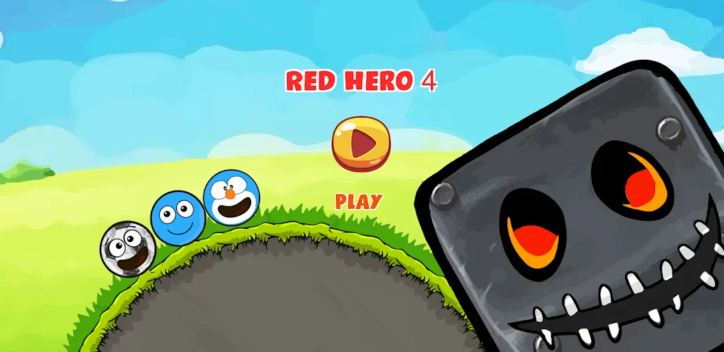 Red Hero 4 - red bounce ball 5  [МОД Бесконечные монеты] Screenshot 1