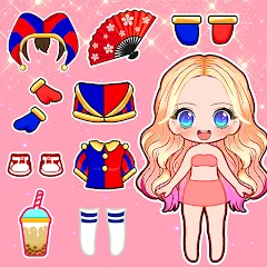 Скачать взломанную Doll Dress Up: Makeup Games (Долл Дресс Ап)  [МОД Unlocked] - стабильная версия apk на Андроид