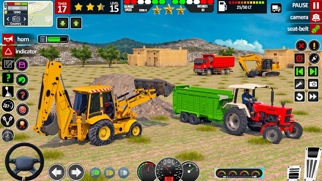 Indian Tractor Game Farming 3D  [МОД Меню] Screenshot 2