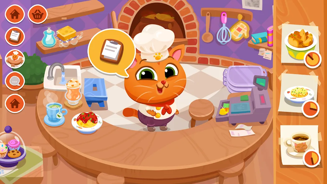 Bubbu Restaurant - My Cat Game (Буббу Ресторан)  [МОД Mega Pack] Screenshot 1