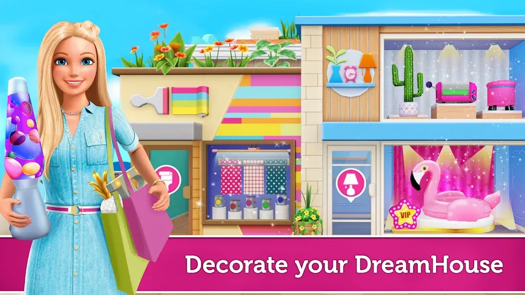 Barbie Dreamhouse Adventures (Барби Приключения в доме мечты)  [МОД Много монет] Screenshot 1