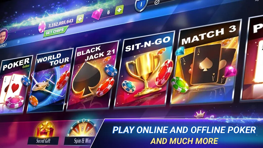 Poker Zmist - Offline & Online (Покер Змст)  [МОД Unlimited Money] Screenshot 2