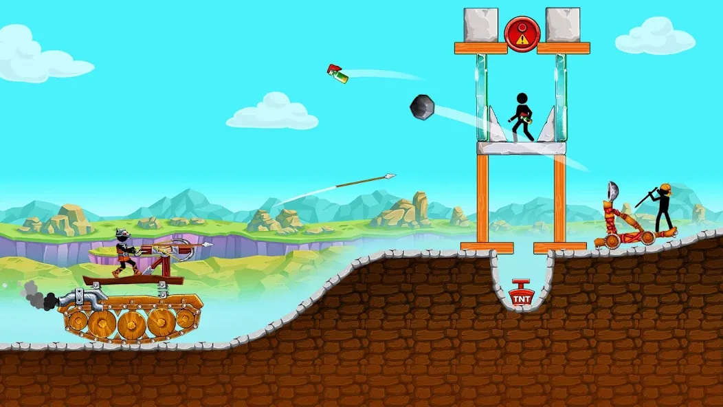 The Tank: Stick pocket hill (Зе Тенк)  [МОД Mega Pack] Screenshot 5