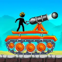 Взлом The Tank: Stick pocket hill (Зе Тенк)  [МОД Mega Pack] - стабильная версия apk на Андроид