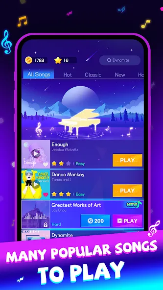 Beat Piano Dance:music game (Маджик Пиано Тайлз)  [МОД Все открыто] Screenshot 5