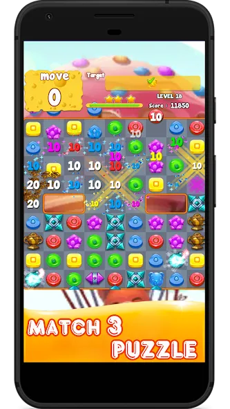 Candy 2024-Candy Match 3 Game (Кэнди 2023)  [МОД Бесконечные деньги] Screenshot 2