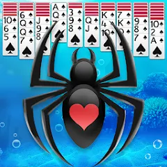 Скачать взломанную Spider Solitaire  [МОД Меню] - полная версия apk на Андроид