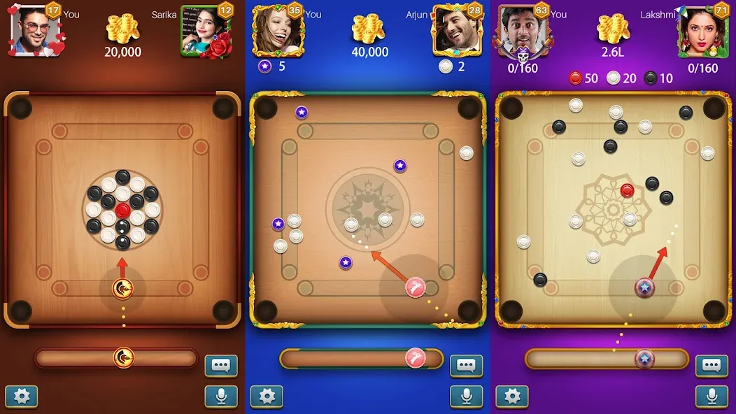 Carrom Meta-Board Disc Game (Карром Мета)  [МОД Бесконечные деньги] Screenshot 1