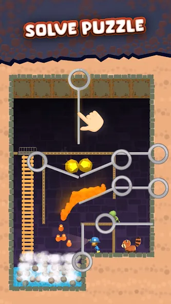 Mine Rescue: Gold Mining Games (Майн Рескью)  [МОД Меню] Screenshot 4