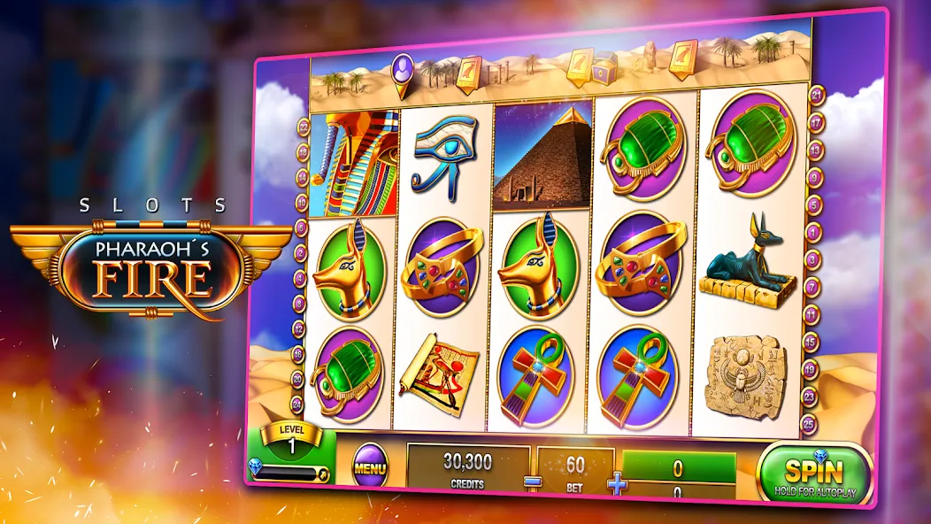 Slots - Pharaoh's Fire (Слоты)  [МОД Бесконечные деньги] Screenshot 2