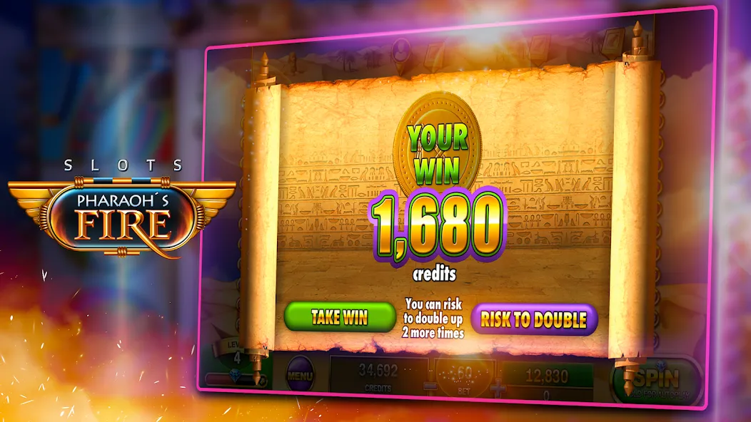 Slots - Pharaoh's Fire (Слоты)  [МОД Бесконечные деньги] Screenshot 4