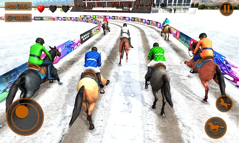 Mounted Horse Racing Games  [МОД Бесконечные деньги] Screenshot 3