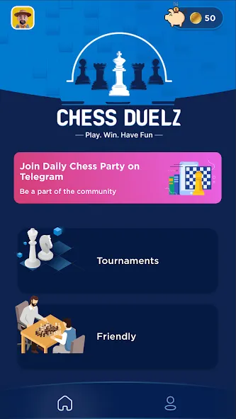 Chess Duelz - An esports app (Шахматный Дуэльз)  [МОД Много монет] Screenshot 1