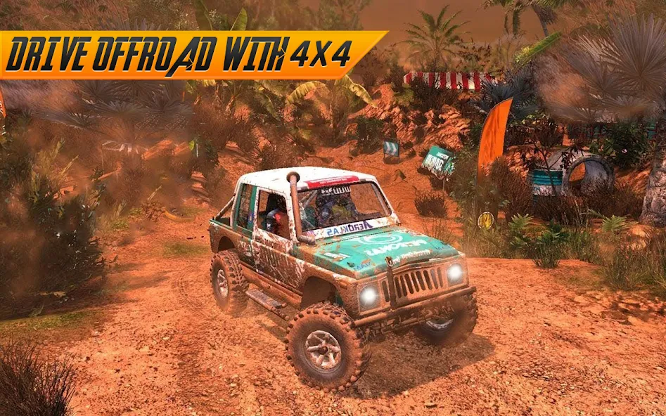 Offroad Jeep Driving Simulator  [МОД Menu] Screenshot 3