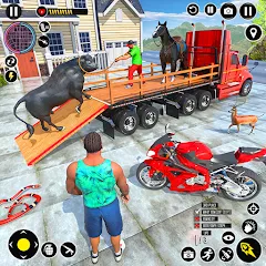 Скачать взломанную Animal Transport Truck Game 3D (Игра Грузовик для перевозки животных)  [МОД Много монет] - последняя версия apk на Андроид