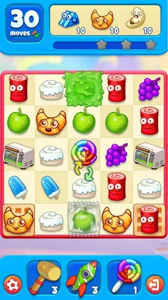 Sugar Heroes - match 3 game  [МОД Все открыто] Screenshot 5