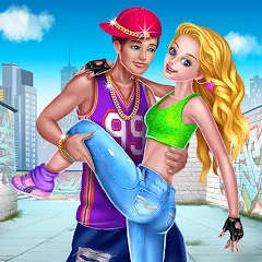 Скачать взломанную Hip Hop Battle - Girls vs Boys  [МОД Unlimited Money] - стабильная версия apk на Андроид