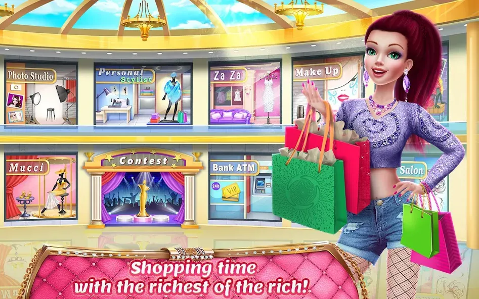 Rich Girl Mall - Shopping Game  [МОД Много денег] Screenshot 4