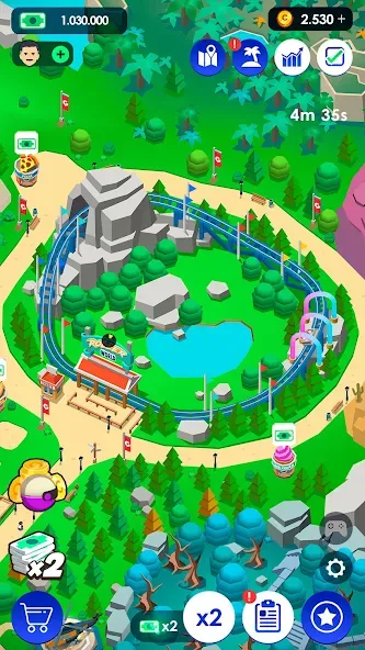 Idle Theme Park Tycoon (Айдел Тем Парк Тайкун)  [МОД Menu] Screenshot 4