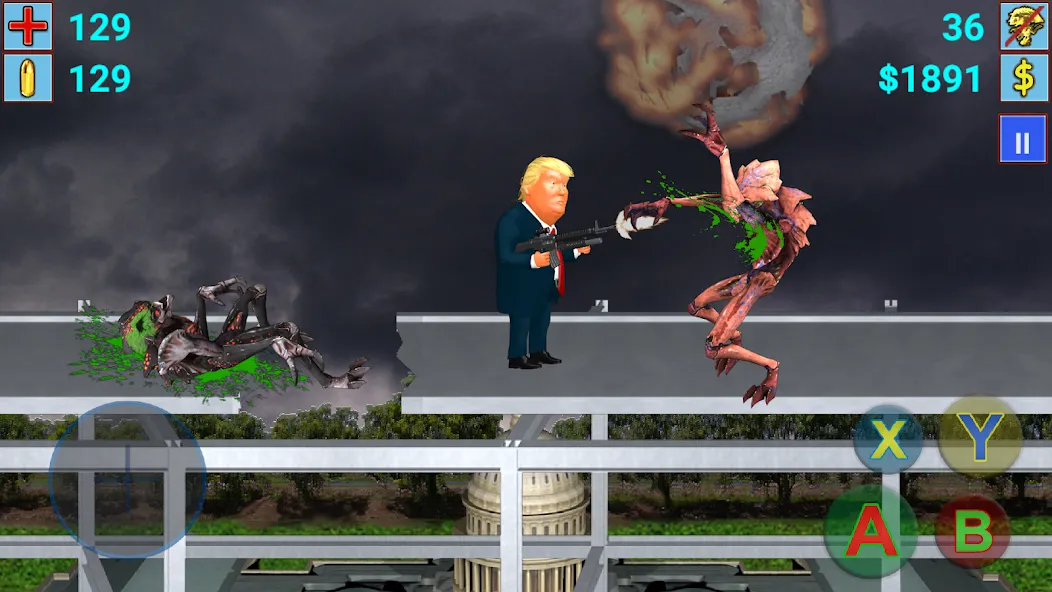 Aliens vs President (Элиены против Президента)  [МОД Много монет] Screenshot 5