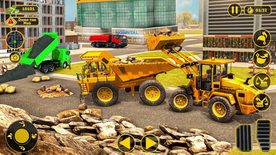 Construction Dump Truck Game (Конструкционный симулятор самосвала)  [МОД Много монет] Screenshot 4