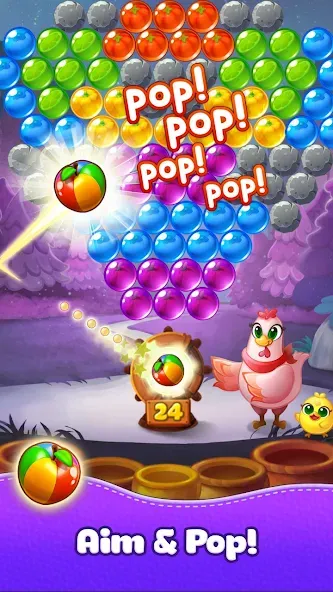 Bubble CoCo : Bubble Shooter (Бабл Коко)  [МОД Бесконечные монеты] Screenshot 2